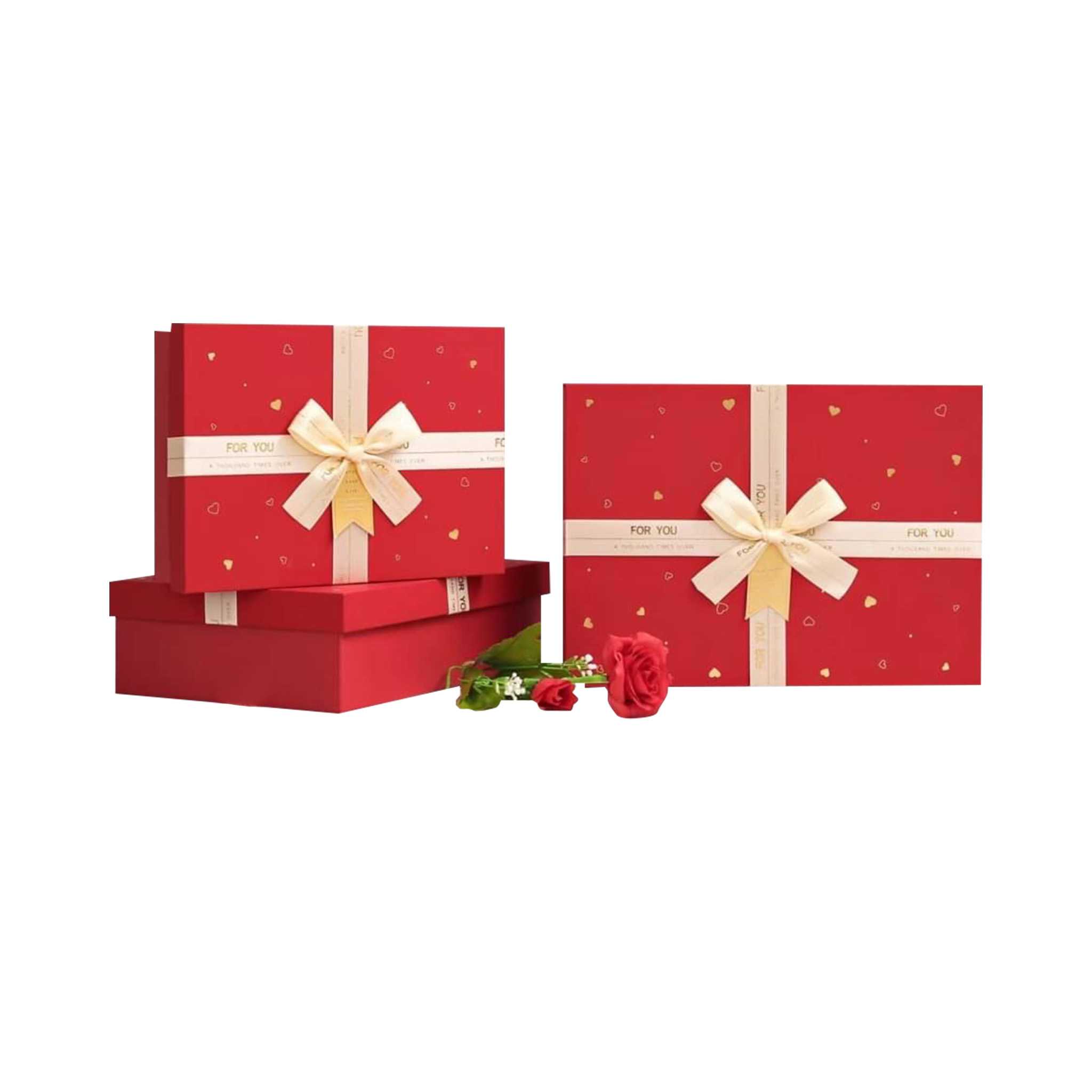 HappyLife Gift Box กล่องของขวัญ กล่องของชำร่วย กล่องกระดาษอย่างแข็ง กล่องดอกไม้  รุ่น Y91307-8T