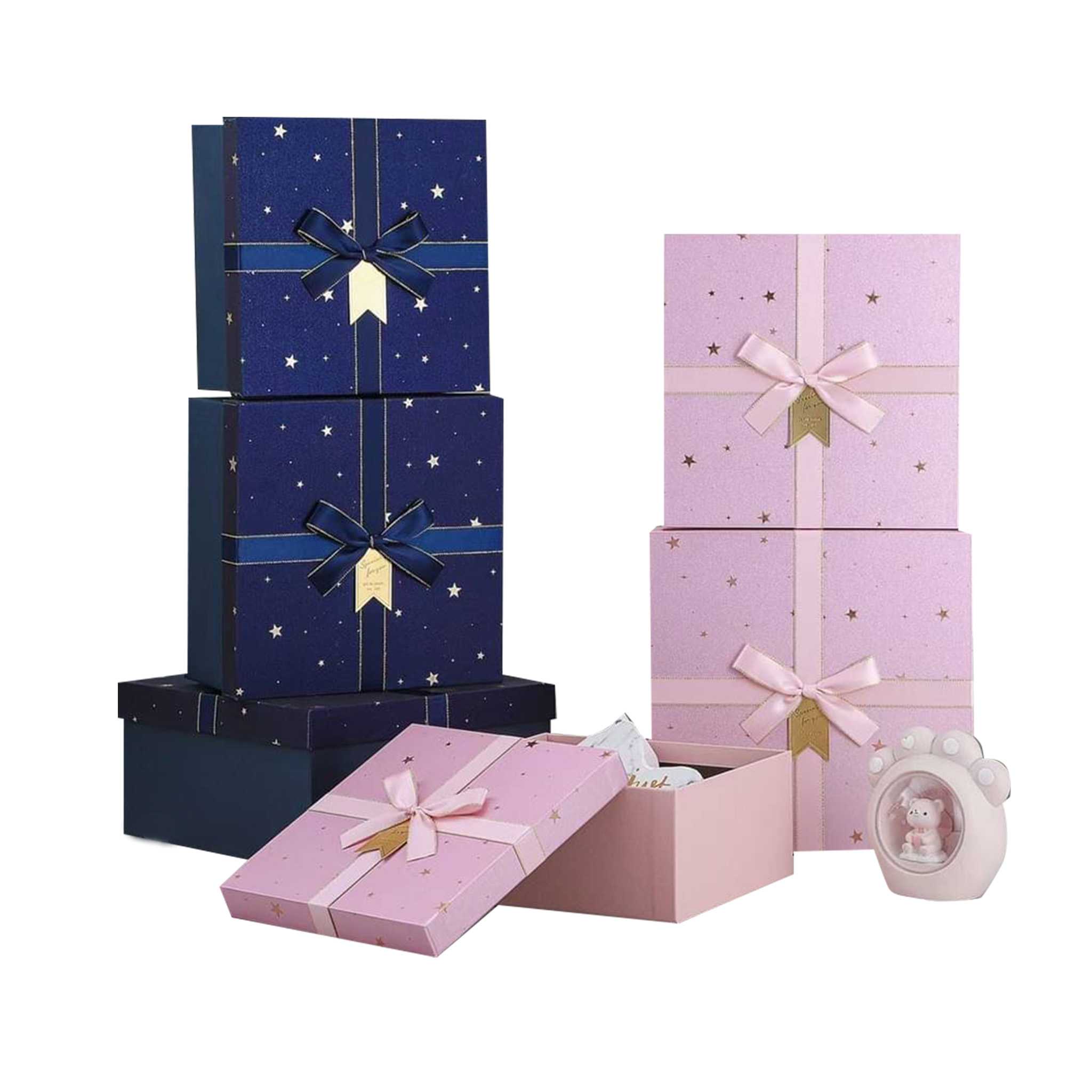 HappyLife Gift Box กล่องของขวัญ กล่องของชำร่วย กล่องกระดาษอย่างแข็ง กล่องดอกไม้  รุ่น 81032-B13
