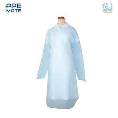 ชุดกาวน์สีฟ้า CPE HAKUZO (30 ชุด)