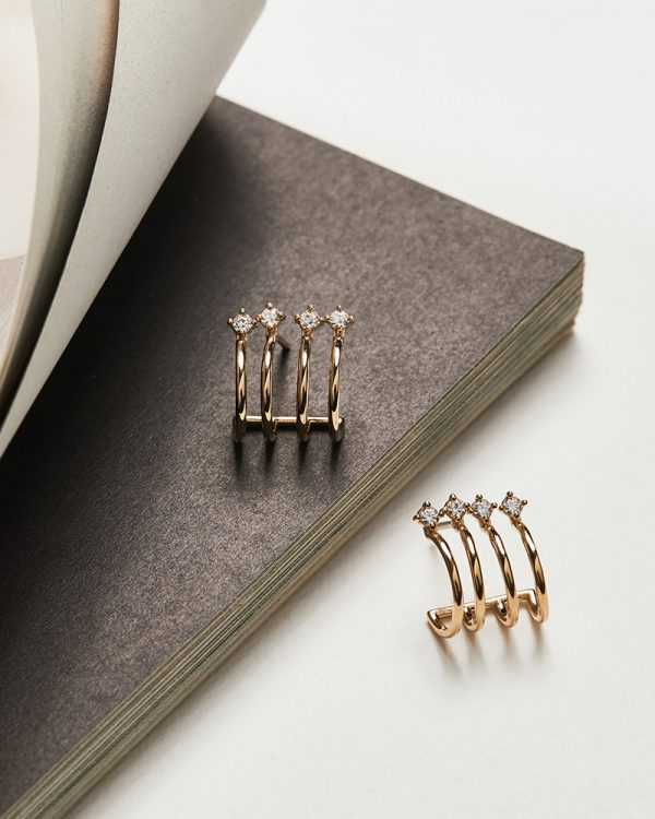 Jewellista ต่างหูเงินแท้ Gianna ประดับพลอย Zirconia