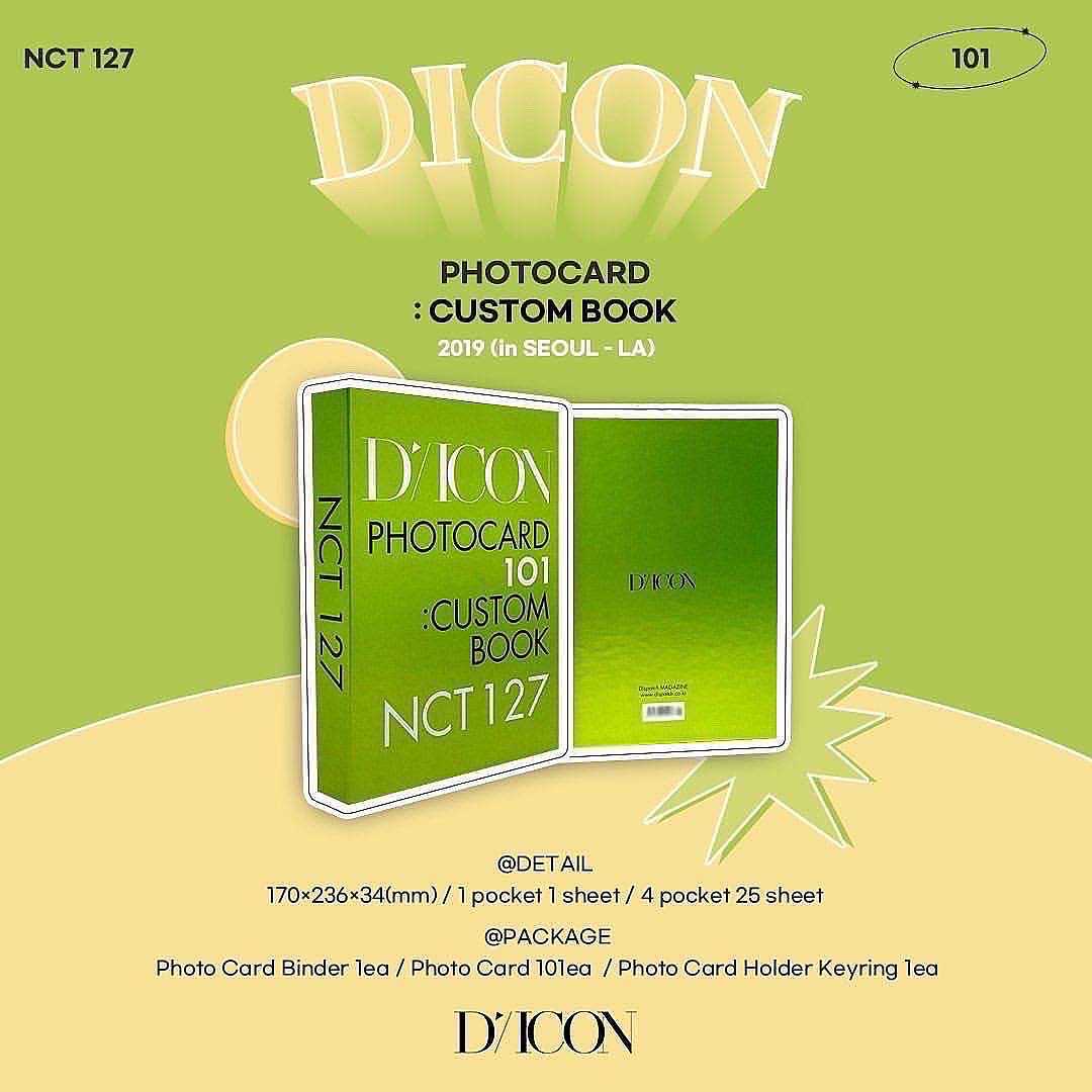 D-ICON : NCT 127 PHOTOCARD 101:CUSTOM BOOK
