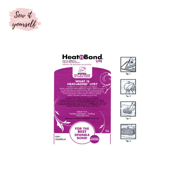 Heat n Bond Lite กระดาษกาวสองหน้าสำหรับติดผ้า