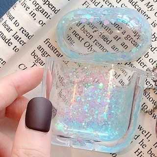 เคสสำหรับ Airpods 1/2 TPU Glitter เคสป้องกัน Airpods เคสกิสเตอร์ Gen 1/2