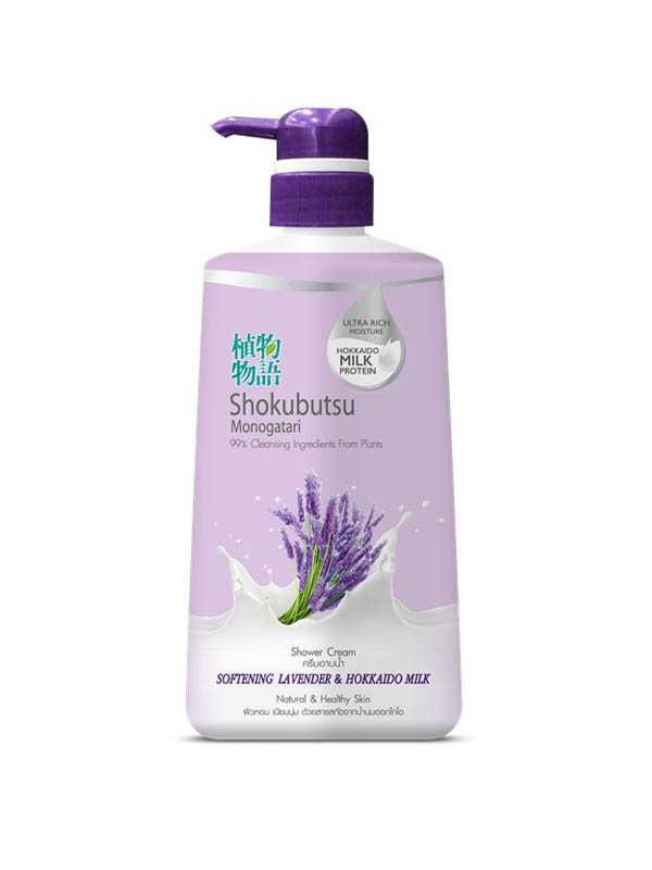 โชกุบุสซึ Monogatari (Shower Cream) สีม่วง  ครีมอาบน้ำ 500 มล. 8850002030206 (01) ลดถึง20/07/68