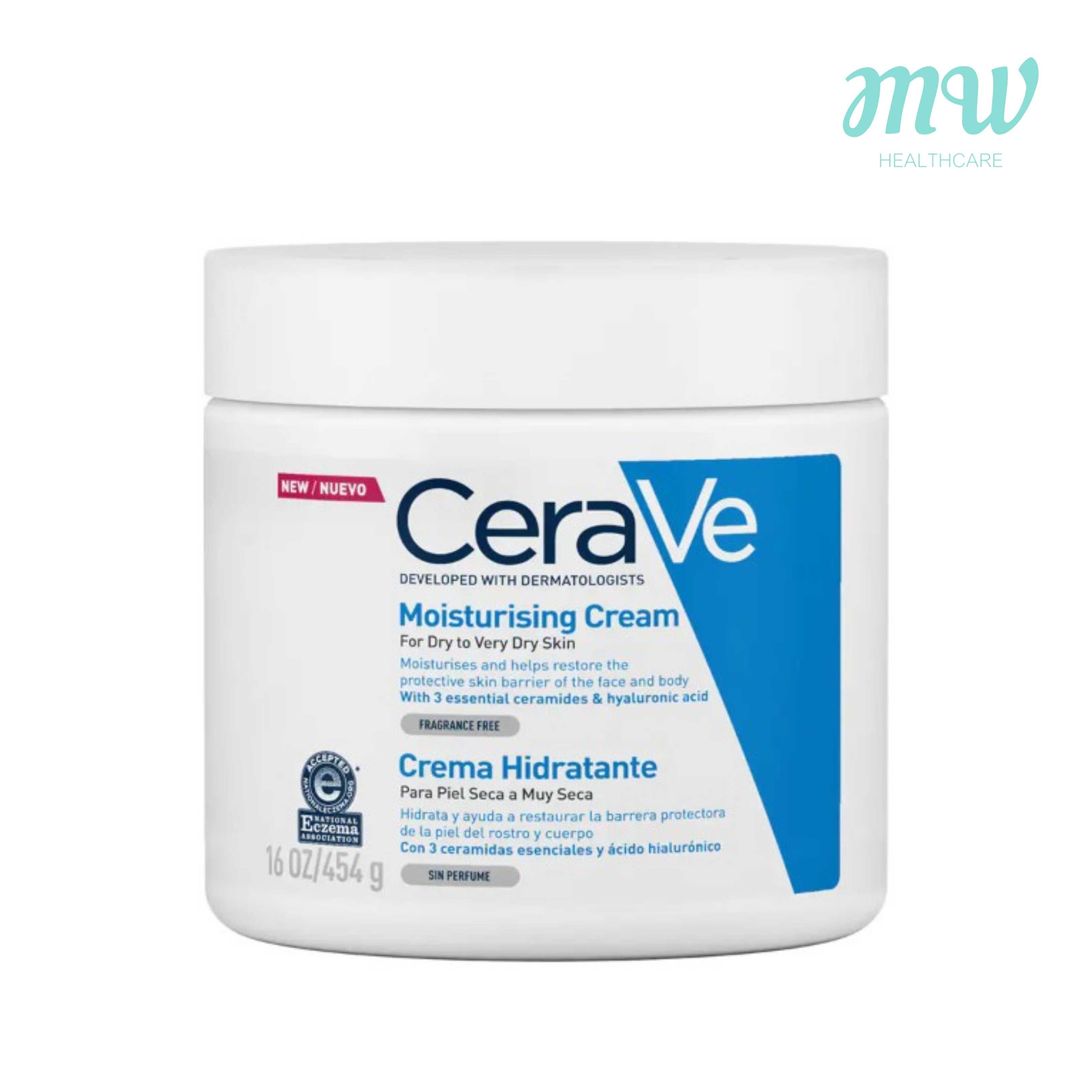 CERAVE Moisturising Cream  บำรุงผิวหน้าและผิวกายสูตรสำหรับผิวแห้ง เนื้อครีม