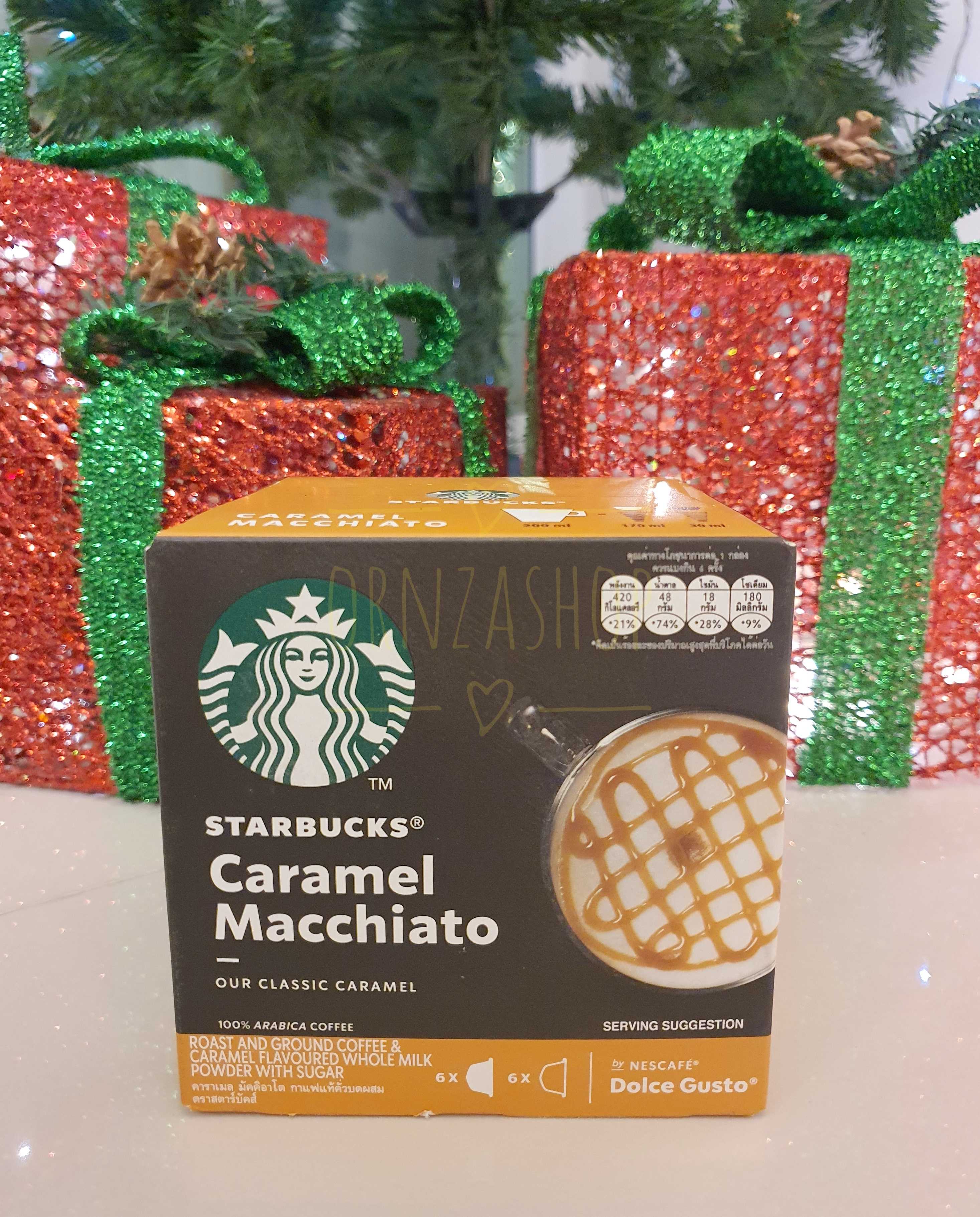 แคปซูลกาแฟ STARBUCKS® CARAMEL MACCHIATO  ใช้สำหรับเครื่องชงกาแฟ Dolce Gusto ทุกรุ่น