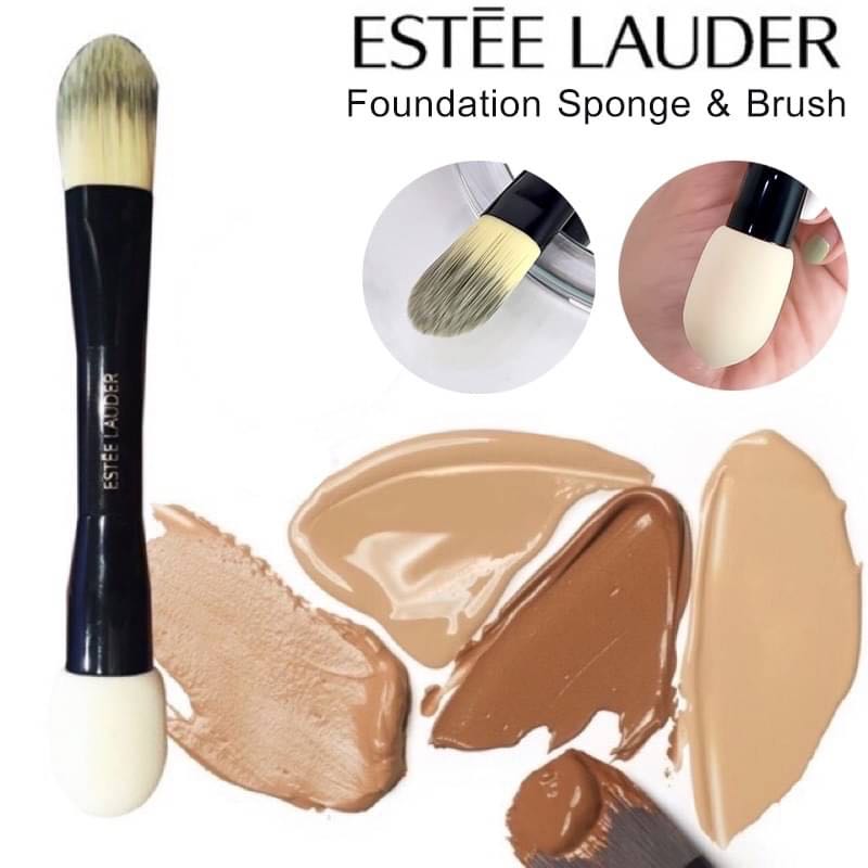 Estee Lauder Foundation Sponge & Brush แปรงทารองพื้น