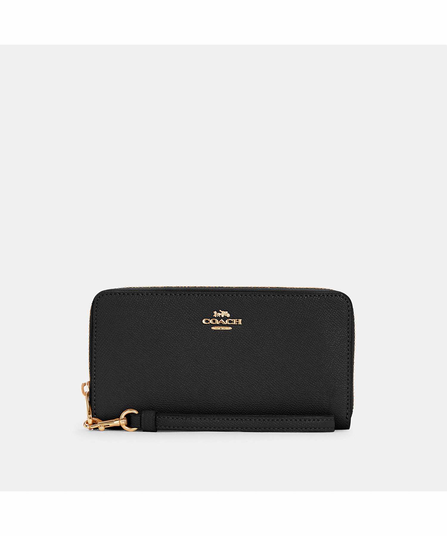 COACH LONG ZIP AROUND WALLET C3441 IMBLK