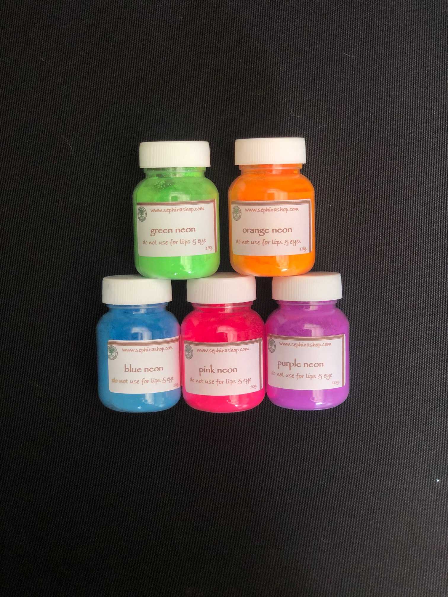 สีนีออน สีสะท้อนแสง Neon Pigment Cosmetic grade – สีทำสบู่ สีทำงานฝีมือ สีทำเรซิ่น