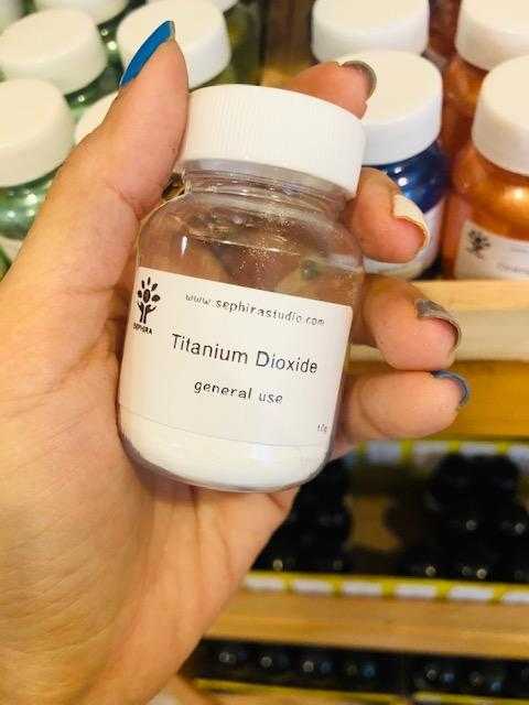 สีขาว Titanium Dioxide Cosmetic grade – สีทำสบู่ สีทำลิปสติก สีขาวทึบ TD