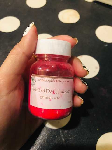 สีชมพูอมแดงสด ทำลิปสติก Pink Red D&C - Cosmetic grade - สีชมพูสดเกรดเครื่องสำอาง สีทำงานฝีมือ