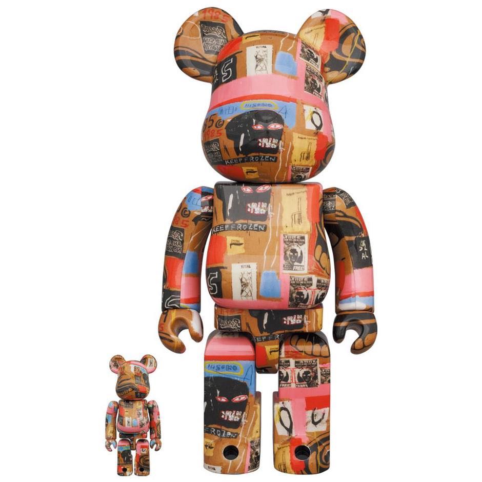 [พร้อมส่ง] Be@rbrick Andy Warhol x Basquiat #2