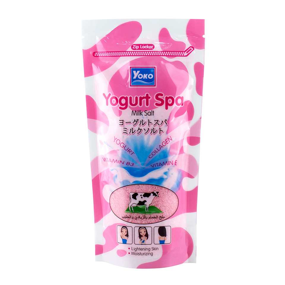 Yoko โยโกะ เกลือสปาขัดผิว สูตรโยเกิร์ต 300g.