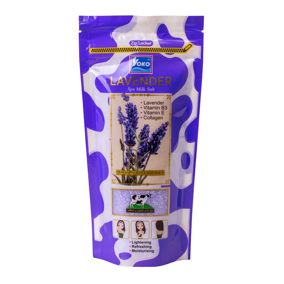 Yoko โยโกะ เกลือสปาขัดผิว สูตรลาเวนเดอร์ 300g.