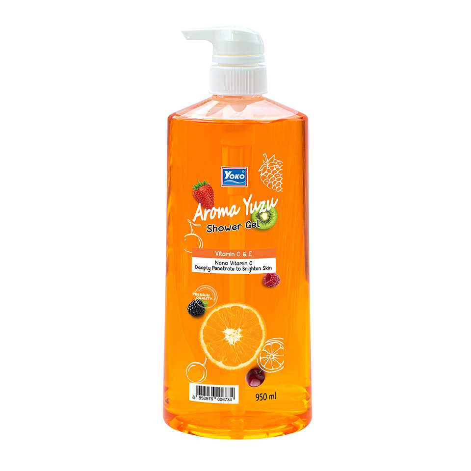 Yoko โยโกะ อะโรมะ ยูซุ ชาวเวอร์เจล 950ml