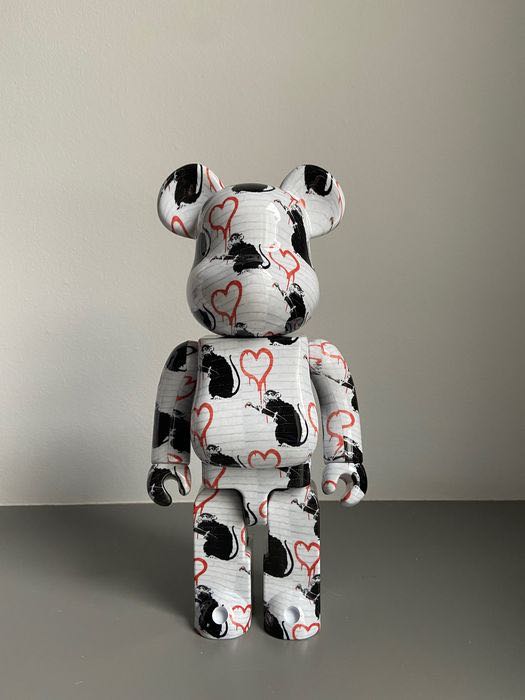 [พร้อมส่ง] Be@rbrick Banksy Love Rat 1000%