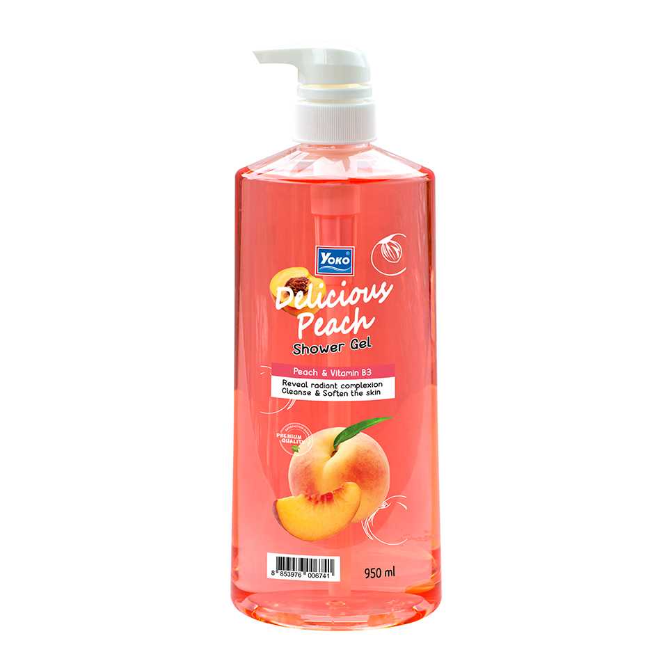 Yoko โยโกะ ดิลิเชิส พีช ชาวเวอร์เจล 950ml