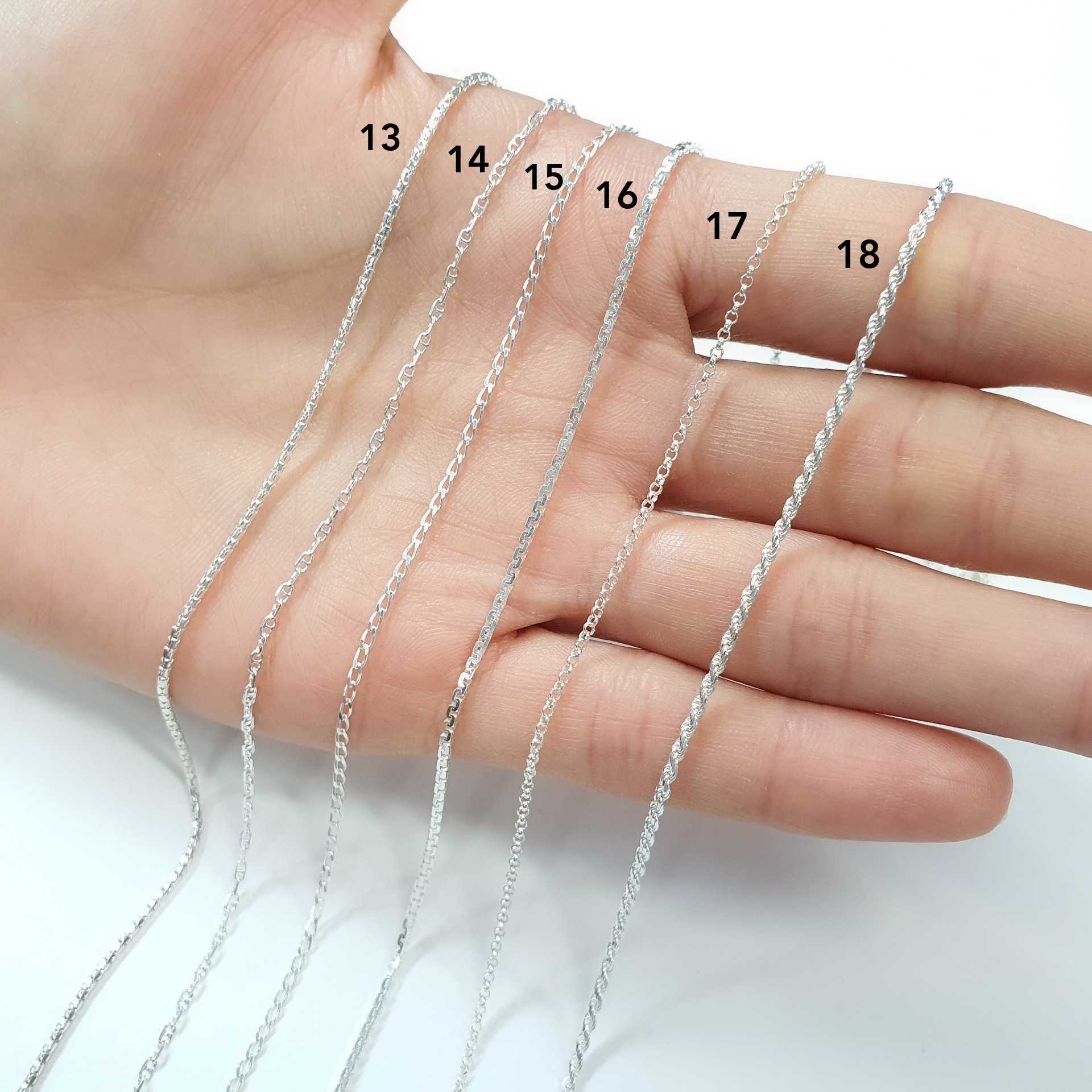 สร้อยคอเงินแท้ S925 ลายที่ 13-18