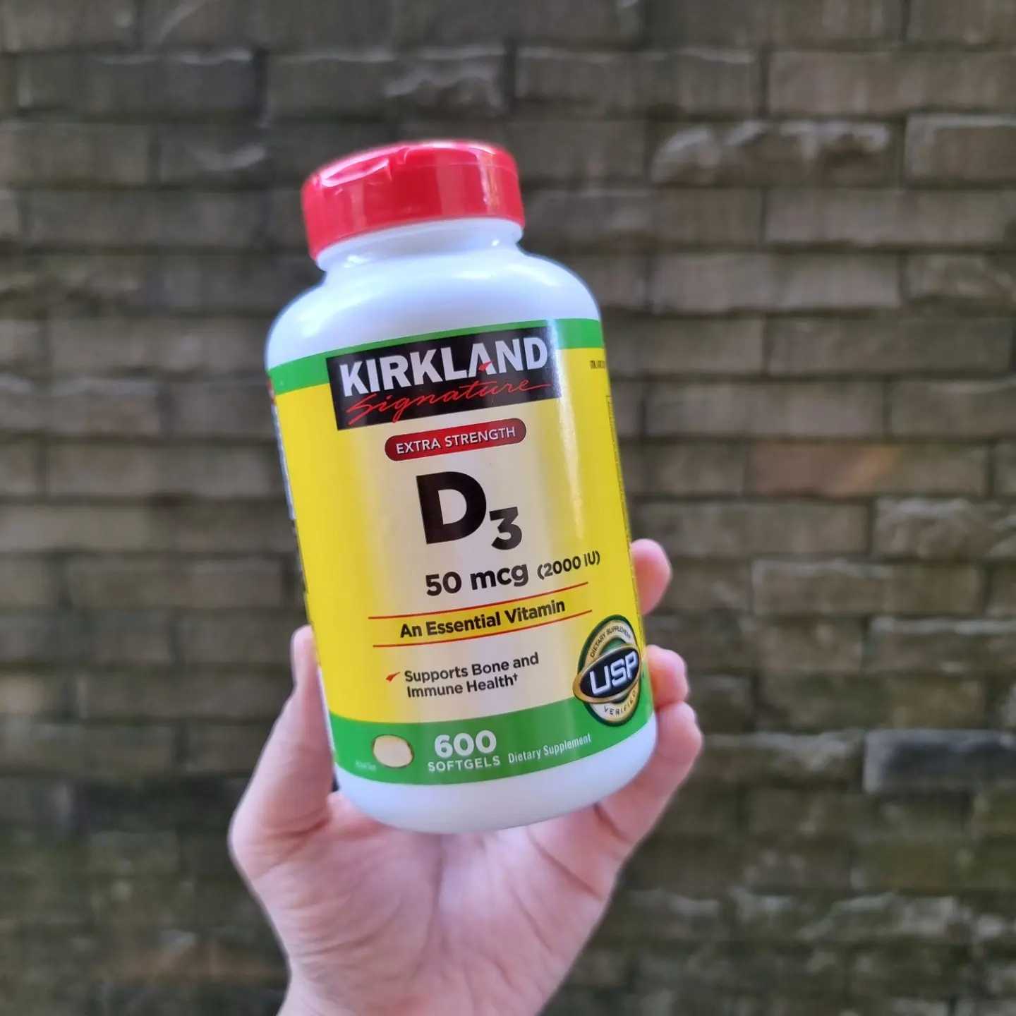 💥พร้อมส่ง💥 Kirkland วิตามิน D3 50 mcg (2000 IU) 600 Softgels นำเข้าจากอเมริกา
