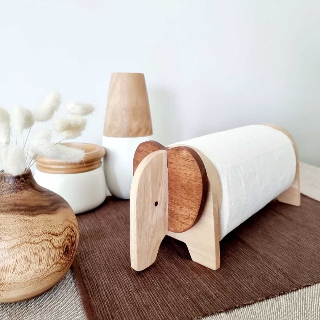 Kitchen Paper Holder (Elephant) : ที่ใส่กระดาษม้วนยาวรูปช้าง
