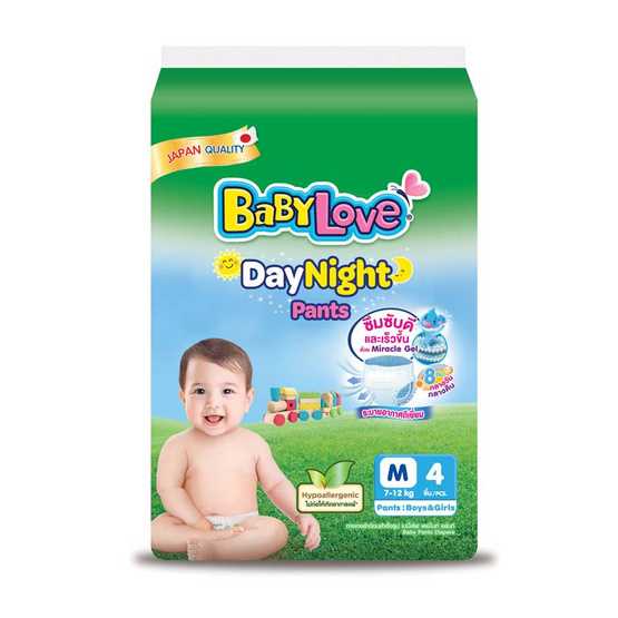 เบบี้เลิฟ ผ้าอ้อม D&N pant M4ชิ้น 7-12kg (บรรจุ4แพ็ค) 8850709762127 (02)