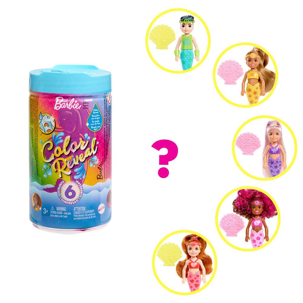 Barbie Color Reveal Chelsea Mermaid Doll (HCC75)