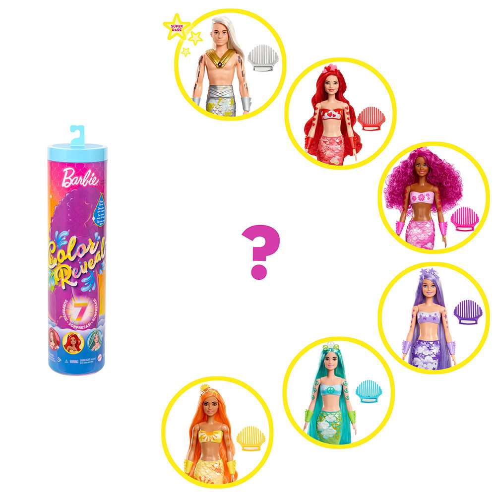 Barbie Color Reveal Mermaid Doll (HCC46)