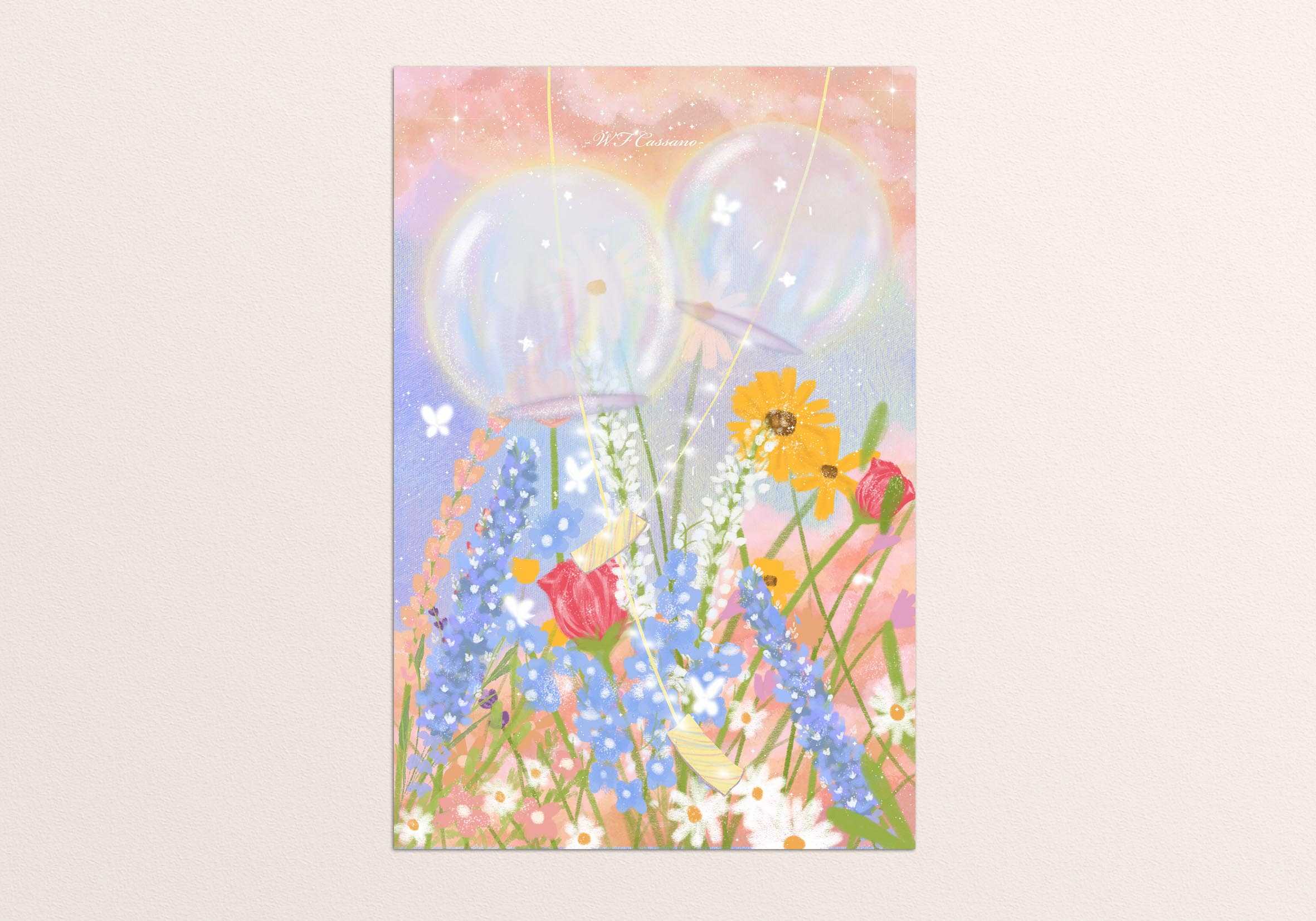 Art print Postcard [Wind flower]