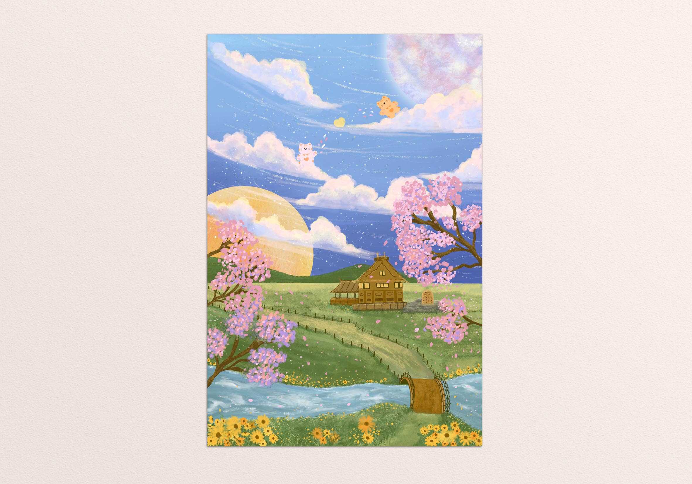Art print Postcard [Battle cat]