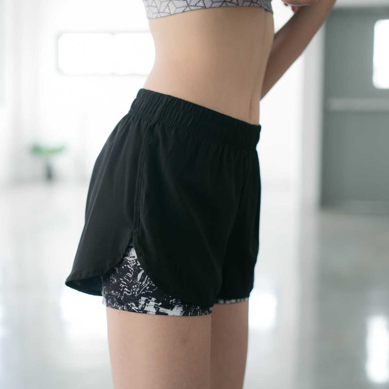 SH 101 Shorts กางเกงออกกำลังกายขาสั้น มีซับใน