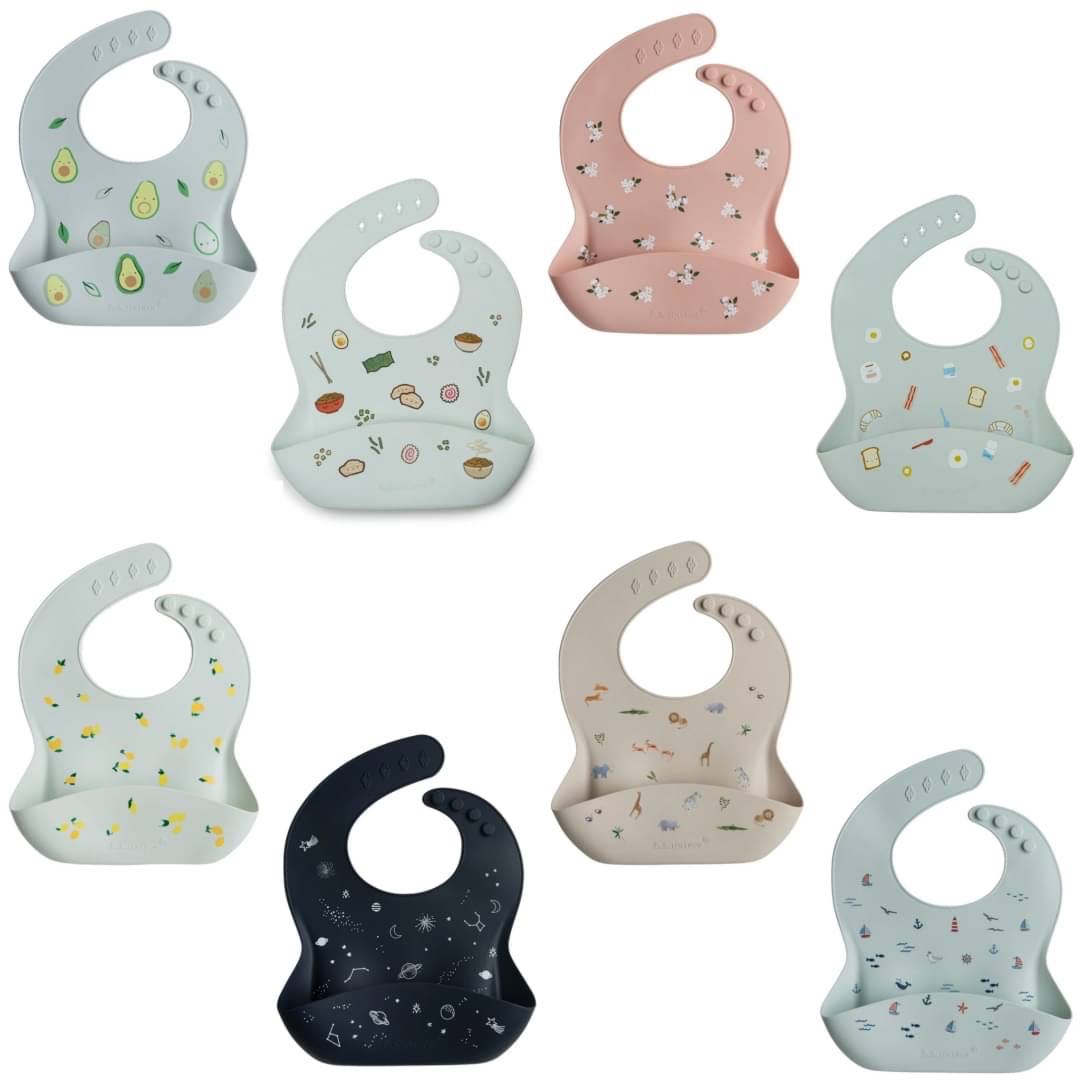 👶🏻👧🏻ผ้ากันเปื้อนซิลิโคน Silicone bib 🇨🇦 Loulou Lollipop