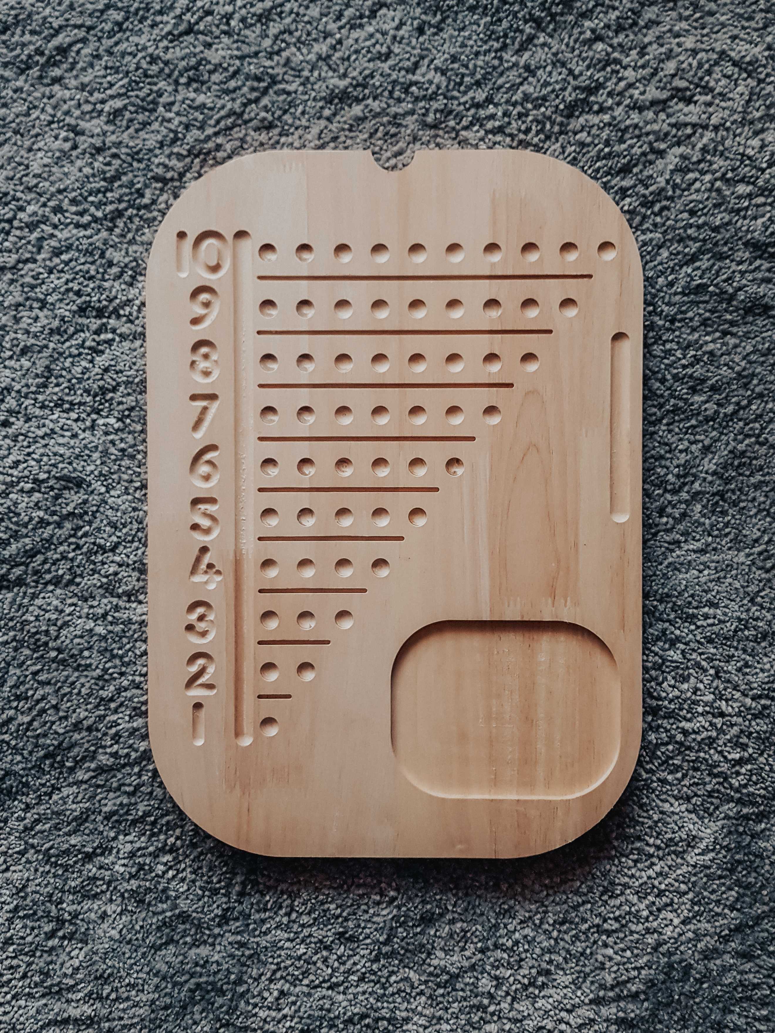 Ready to ship: Counting board with salt tray