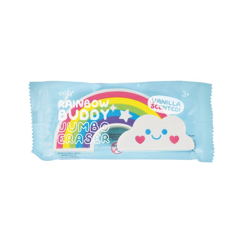 🌈ยางลบสายรุ้ง rainbow buddy  ขนาดJUMBO กลิ่นฟรุตพั้นซ์