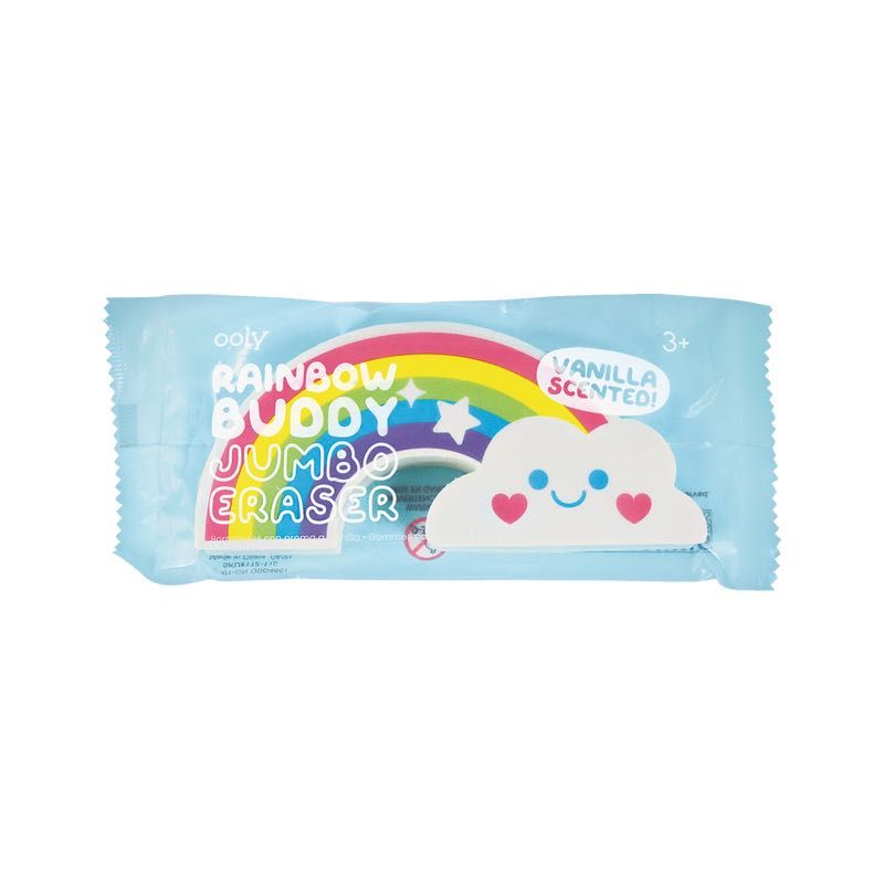 🌈ยางลบสายรุ้ง rainbow buddy  ขนาดJUMBO กลิ่นฟรุตพั้นซ์