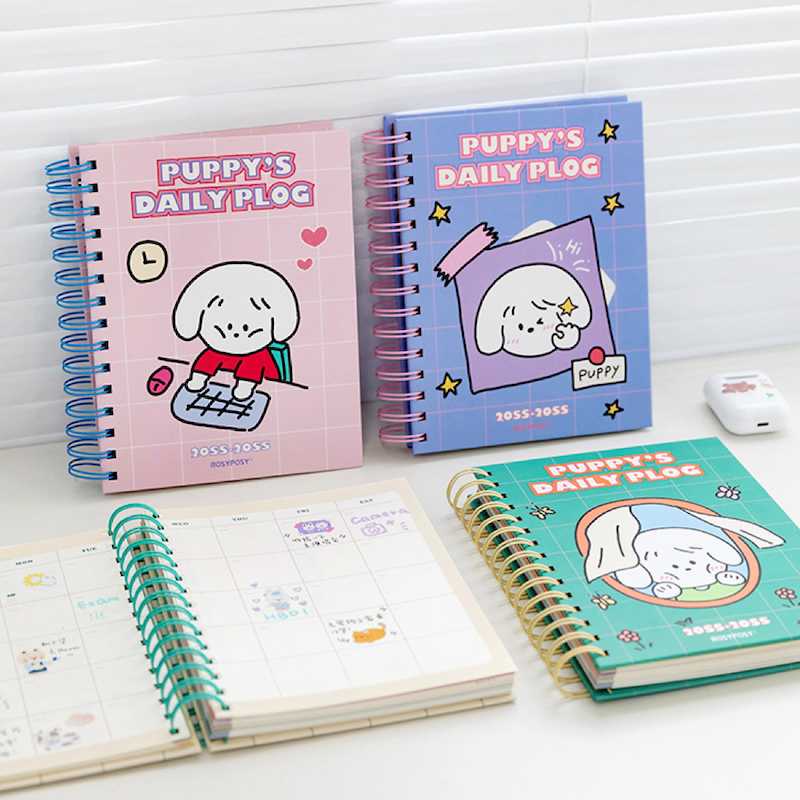 สมุดแพลนเนอร์ Puppy 2022 🐶 รายสัปดาห์ Weekly Planner calendar year 2564 mimisplan