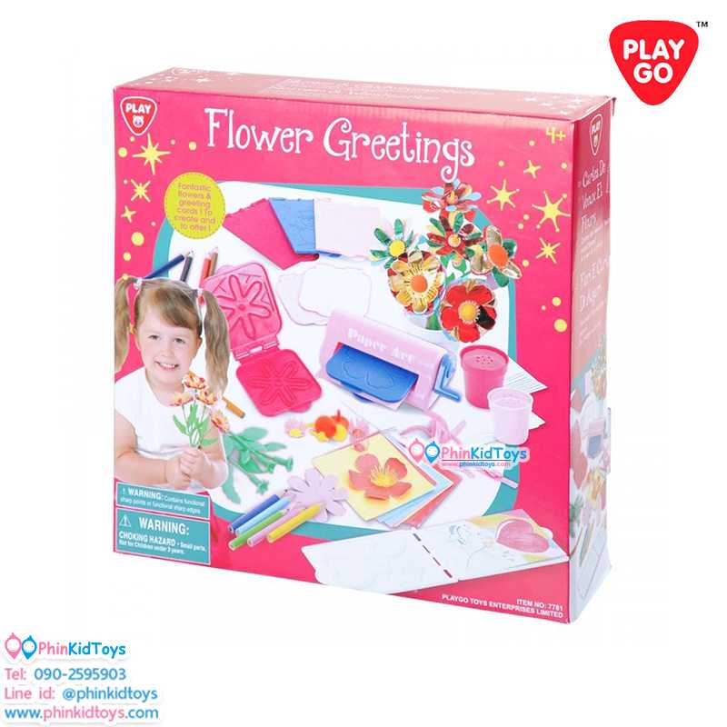Playgo 7781 ชุดทำดอกไม้ FLOWER GREETINGS ของเล่นเสริมพัฒนาการ