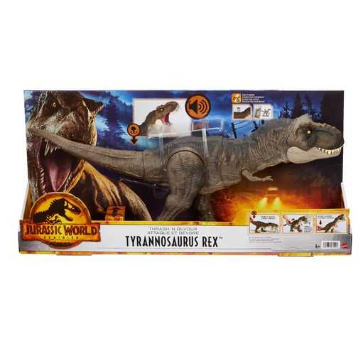 Jurassic World Thrash 'N Devour Tyrannosaurus Rex Figure (HDY55)