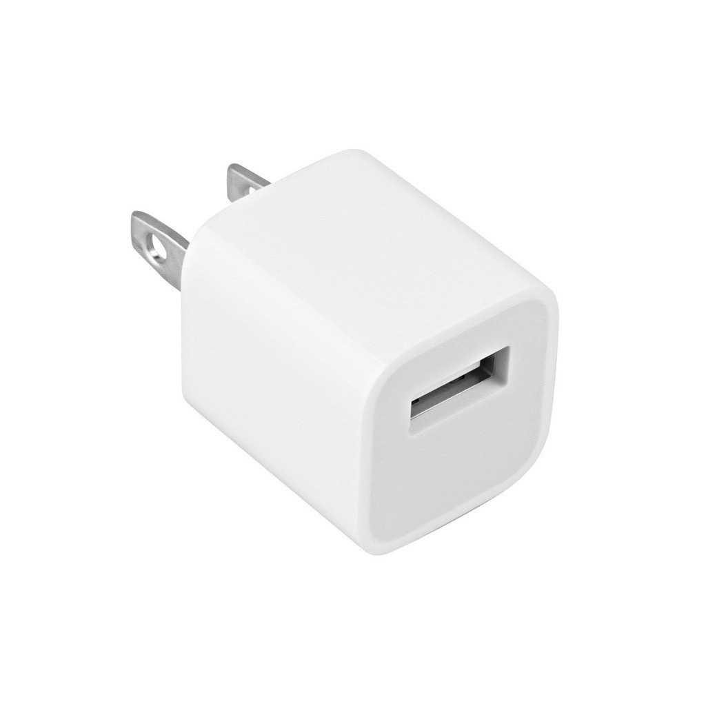 หัวชาร์จ 5V-1A 5W สำหรับไอโฟน ไอแพด หรือรุ่นอื่นๆ แบบไม่มีกล่อง