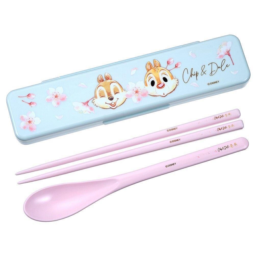 ♡disney japan- chip & dale chopsticks set sakura 2022