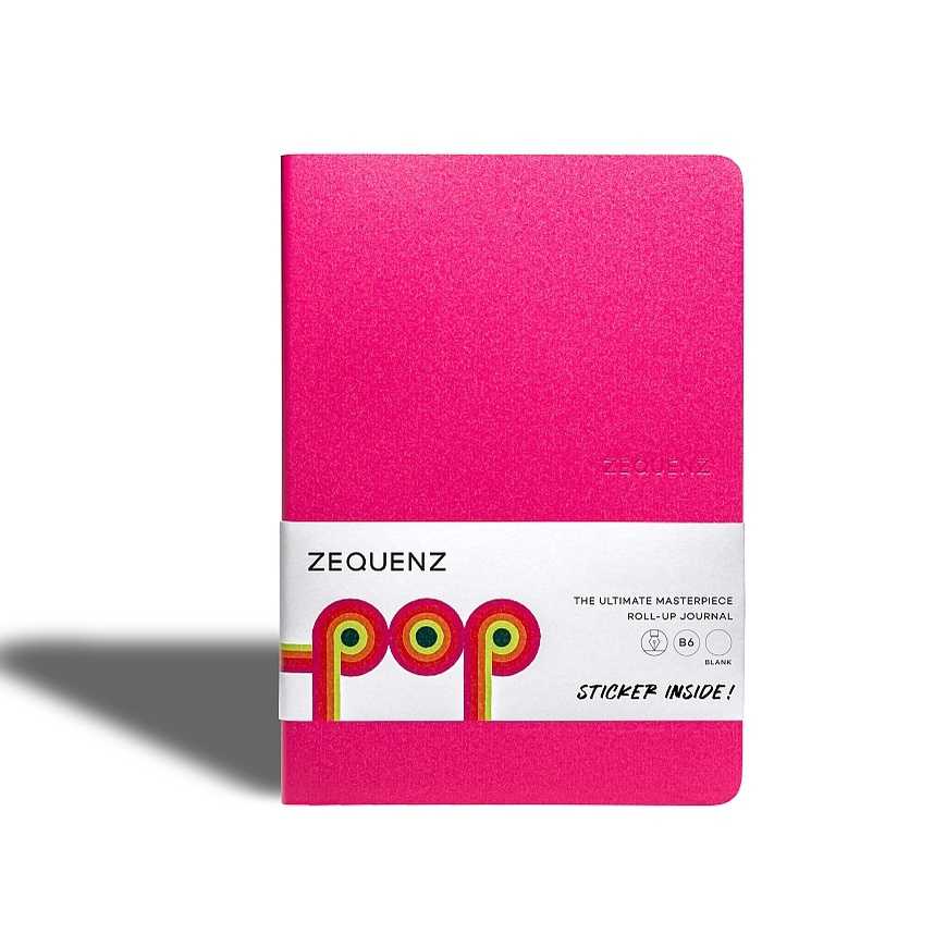 ZEQUENZ POP  Bubble Gum สมุดโน๊ต Zequenz สีชมพู