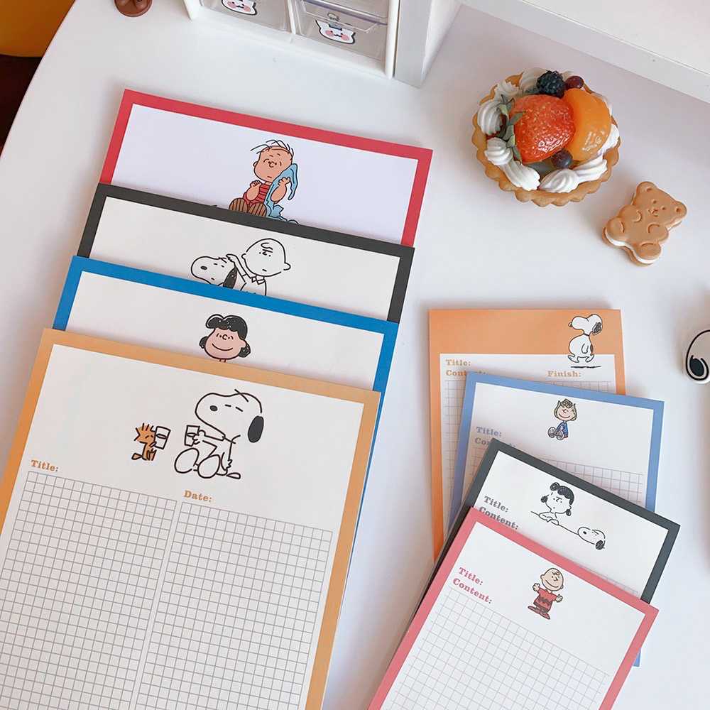 กระดาษโน้ตฉีก snoopy มี 2 ไซส์