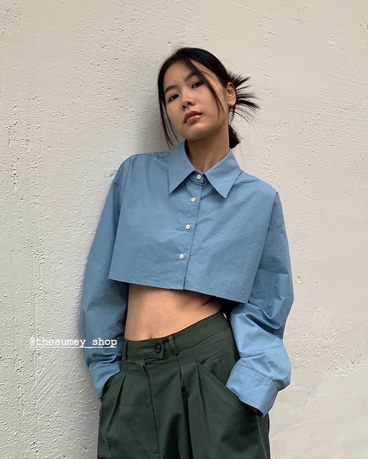 Mona crop shirt [pre order]