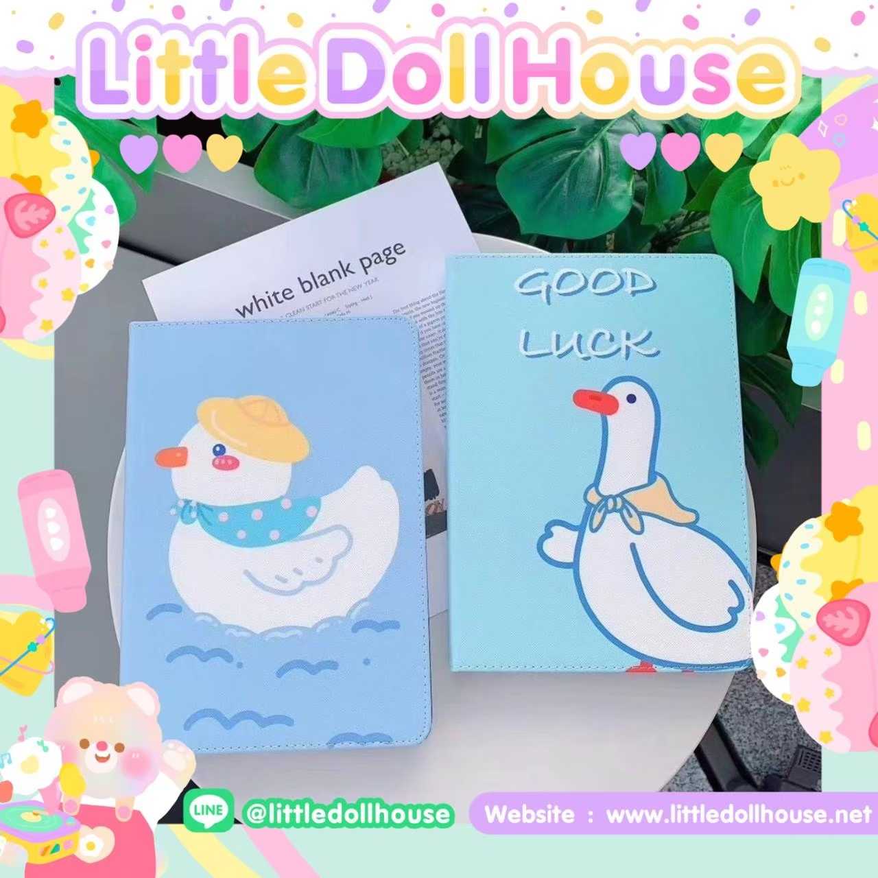 📮SALE📮‼️iPad Case หงส์น้อย Cute10.2 10.2 IPad​ gen 5,6  IPad​ Air 1,2,3 IPad​ pro