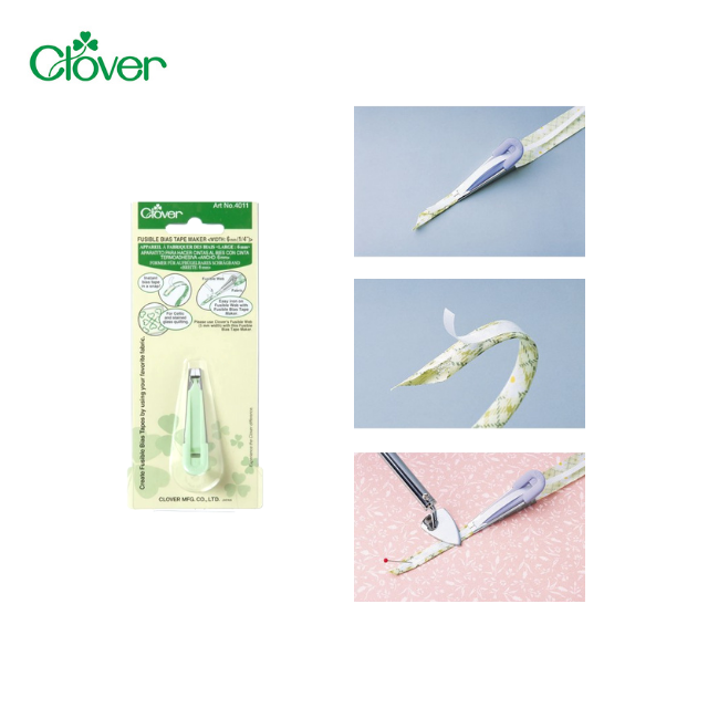Clover อุปกรณ์ทําผ้ากุ๊น Fusible Bias ขนาด 6 มม.