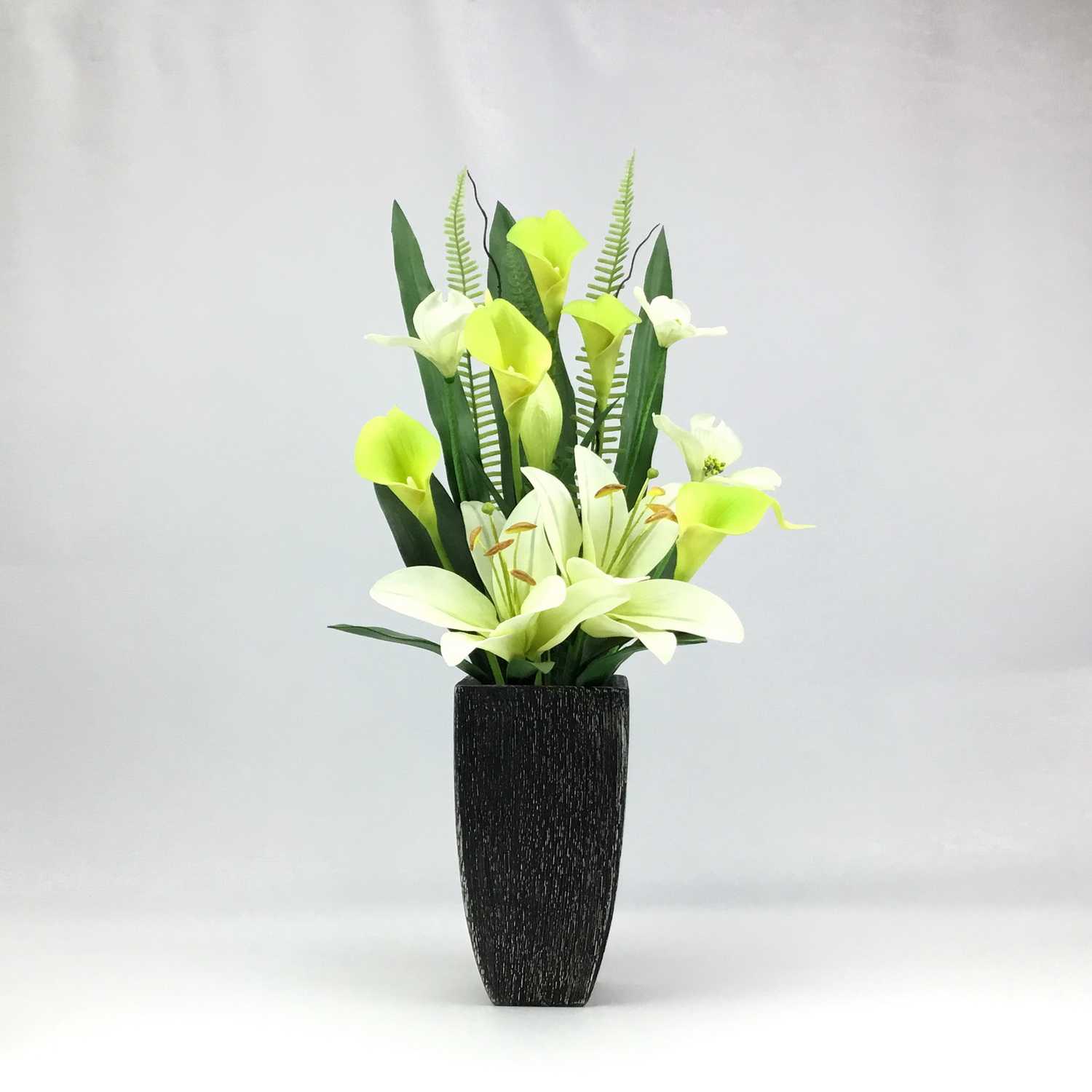 กระถางดอกไม้ประดิษฐ์ CR-61143-B Cream-Green
