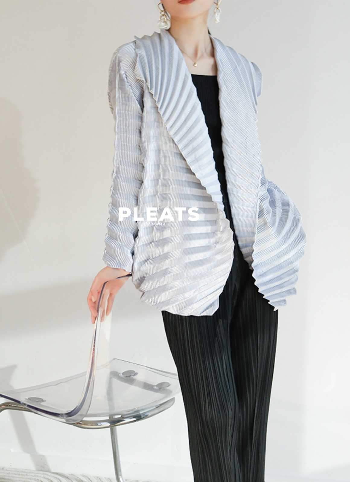 PLEATS BLAZER - BZ016
