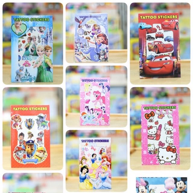Tattoo Stickers for kids สติกเกอร์ tattoo ลายการ์ตูนลิขสิทธิ์