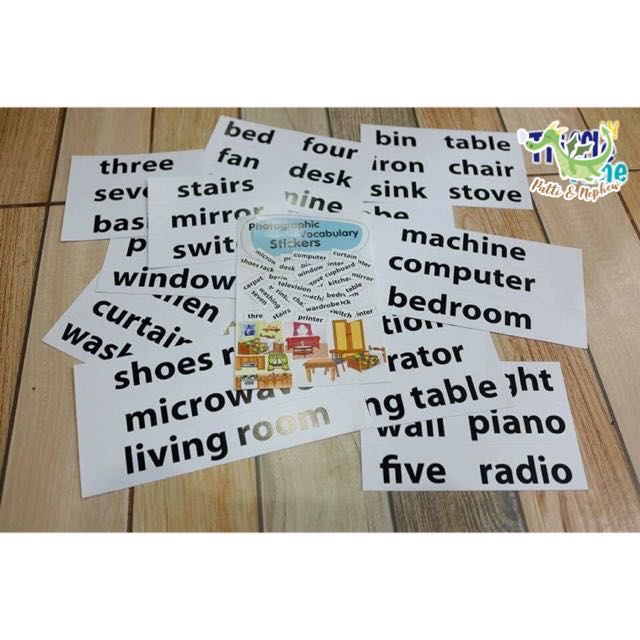 Photographic Vocabulary sticker คลังคำศัพท์พร้อมใช้