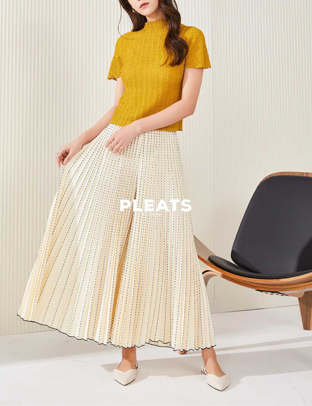 PLEATS PANTS - P016