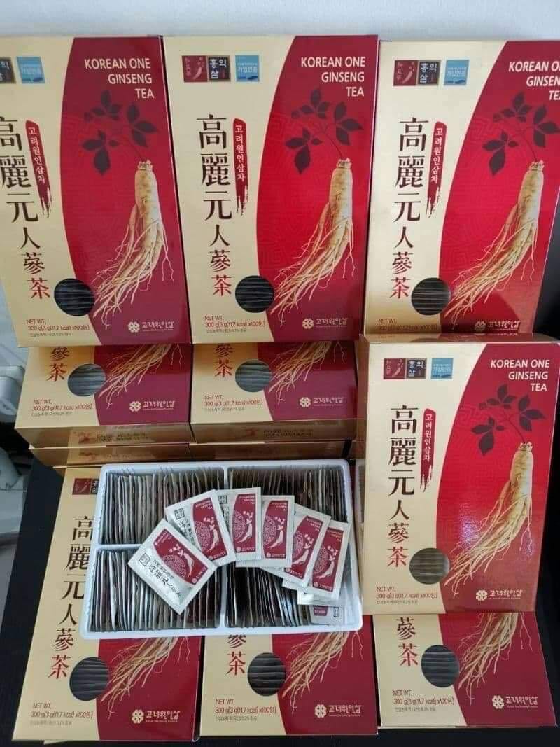 ชาโสมเกาหลี100ซอง